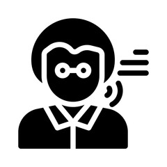 coach glyph icon