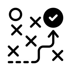 strategy glyph icon