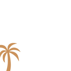 Palm Tree Corner Border