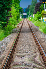 Fototapeta premium Schienen von der Bahn nicht kaputt