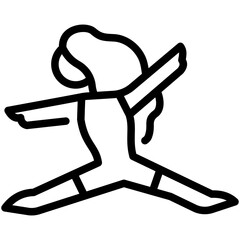 yoga line icon