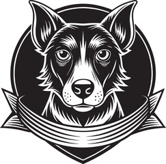 Dog and pet logo design illustration isolated on white background