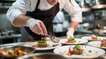 The chef's mastery of the art of presenting dishes raises culinary creations to the heights of artistic expression.
