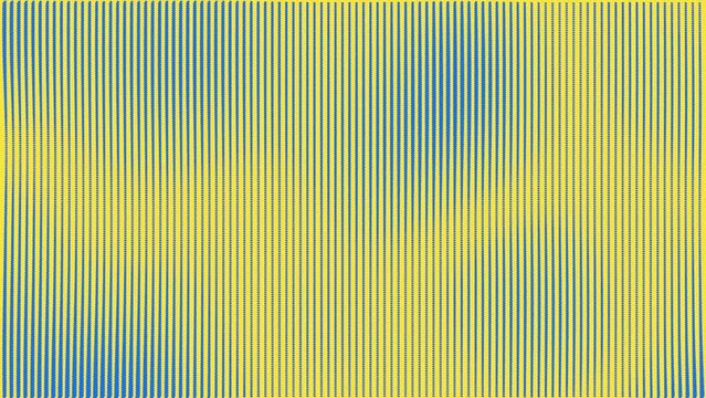 Seamless yellow blue zip rippled iridescent lines background loop. Ruffle looped abstract style design.