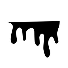 black dripping liquid