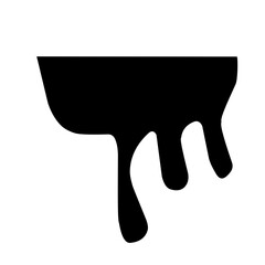 black dripping liquid