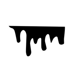 black dripping liquid