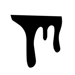 black dripping liquid