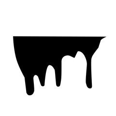 black dripping liquid