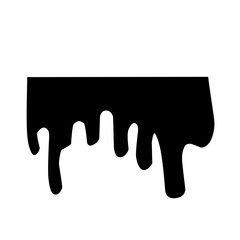 black dripping liquid
