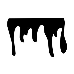 black dripping liquid