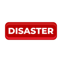 Disaster danger environment uncertain button icon design vector