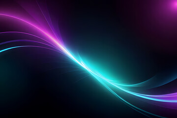 Fototapeta premium Abstract Background With the Glowing Light Lines Smoke Effect, Colorful Waves Sparkle in a Dark Background, HD High Quality Photo