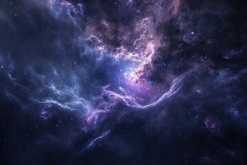 Fototapeta premium Stunning galaxy with nebulas and cosmic dust