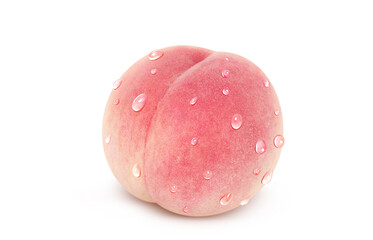 桃 イラスト リアル 白バック