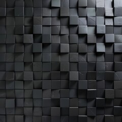 abstract background black cubes 3d