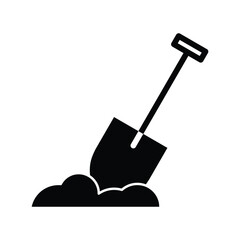 shovel icon vector  worker icon