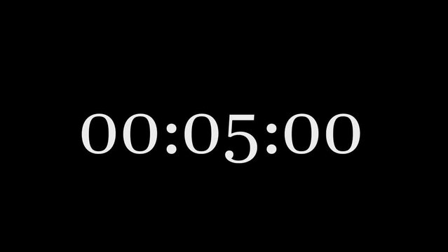 timer 5min timer counting timer fast milliseconds, black screen clock timer 