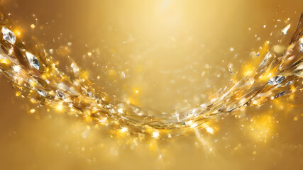 sunny and inviting yellow backdrop, alive with diamonds of light reflecting off a canvas of warm, bright hues