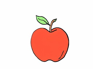 Fototapeta premium red apple isolated on white