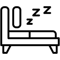 bed line icon