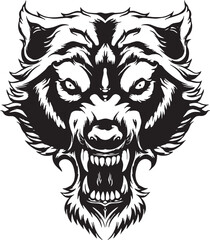 lion head mascot vector clipart illustration