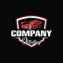 car detailing logo car detailing vector