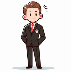 Vector Art Cartoon of Bodyguard