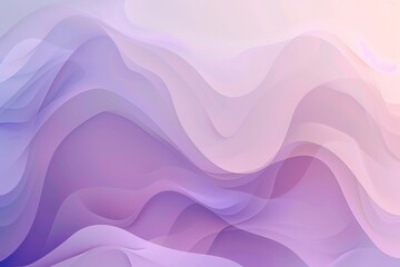 Obraz premium Elegant pastel purple and pink gradient background with soft curves and waves