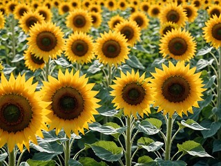 Fototapeta premium Sunflowers in the field