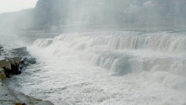 Hukou Waterfall Scenic Area in Shanxi Province, Shaanxi Province, China