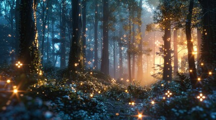 Obraz premium The Enchanted Forest. A magical place where anything is possible.