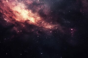 Obraz premium Amazing cosmic scene with stars and planets