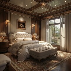 Luxurious Master Bedroom in European Style