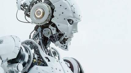 Fototapeta premium Futuristic technology encompasses cutting-edge innovations like artificial intelligence, quantum computing, and biotechnology, revolutionising how we live, work, and interact with the world.