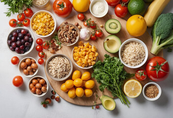 Fresh and Healthy Food Essentials
Healthy Eating: Fresh Fruits and Vegetables