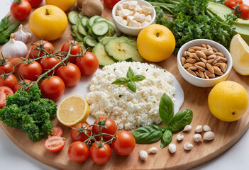 Fresh and Healthy Food Essentials
Healthy Eating: Fresh Fruits and Vegetables