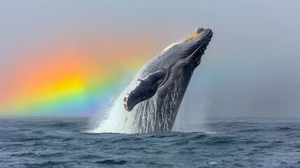 Fototapeta premium 海中のクジラ