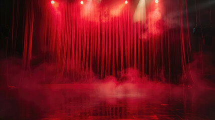 Theater stage light background with spotlight	