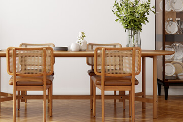 table and chairs, 3d render