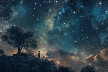 Cast your gaze toward the stars, where dreams take flight and aspirations soar to new heights, lighting up the night sky