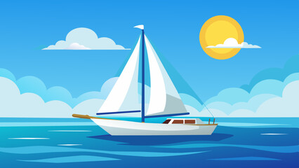 sailing boat on the sea