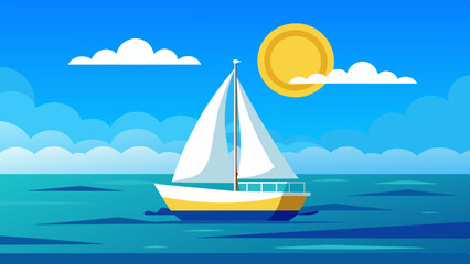 sailing boat on the sea