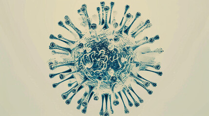Illustration of a virus .