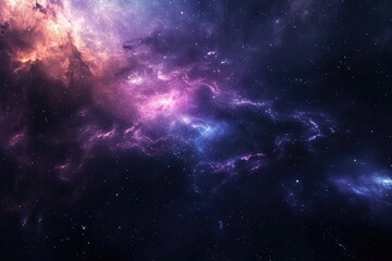 Obraz premium Stunning galaxy with stars and planets in space