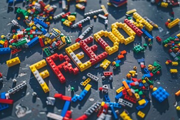 Obraz premium Isometric word 