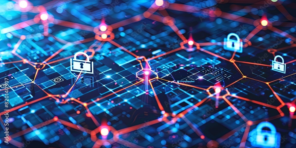Aufkleber Protect your digital assets from cyber threats with robust network security measures and protocols