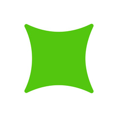 pillow isolated on white background