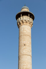 The Bab Al Asbat Minaret on the Temple Mount in the Old Town of Jerusalem in Israel.