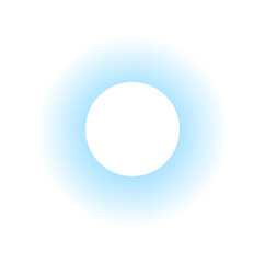 A white sun with blue glow